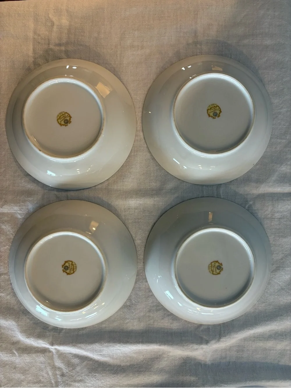 VTG Diamond China Roslyn Occupied Japan 4 Sauce Bowls 6” & 4 Bread Plates 6”